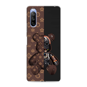 Силиконовый противоударный чехол на Sony Xperia 10 III с принтом Луи робот Силиконовый противоударный чехол на Sony Xperia 10 III с принтом Луи робот