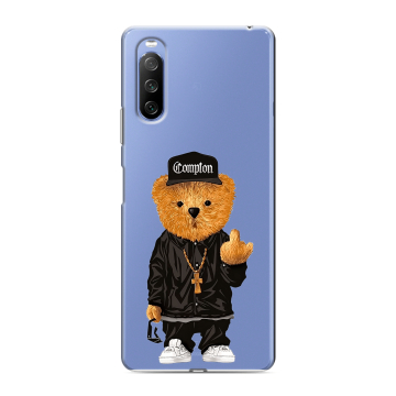 Силиконовый противоударный чехол на Sony Xperia 10 III с принтом Плюшевый медведь Силиконовый противоударный чехол на Sony Xperia 10 III с принтом Плюшевый медведь