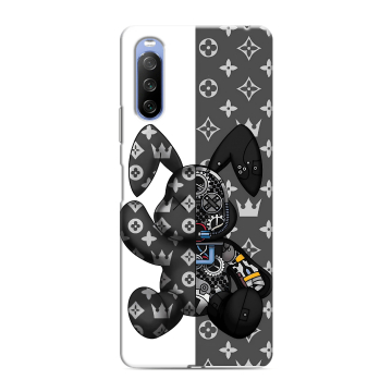 Силиконовый противоударный чехол на Sony Xperia 10 III с принтом Луи робот Силиконовый противоударный чехол на Sony Xperia 10 III с принтом Луи робот