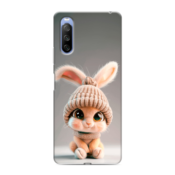 Силиконовый противоударный чехол на Sony Xperia 10 III с принтом Кролик Силиконовый противоударный чехол на Sony Xperia 10 III с принтом Кролик