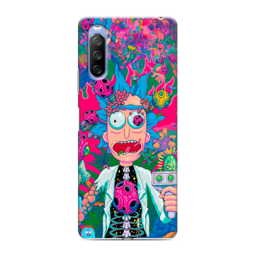 Силиконовый противоударный чехол на Sony Xperia 10 III с принтом Рик и Морти Rick Morty Силиконовый противоударный чехол на Sony Xperia 10 III с принтом Рик и Морти Rick Morty