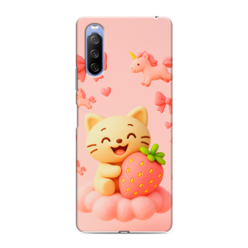 Силиконовый противоударный чехол на Sony Xperia 10 III с принтом для девочек Силиконовый противоударный чехол на Sony Xperia 10 III с принтом для девочек