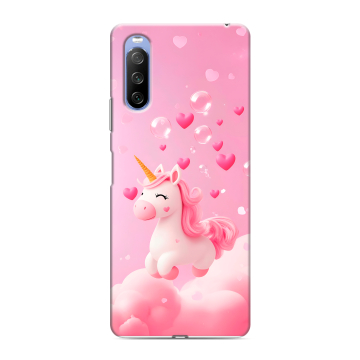 Силиконовый противоударный чехол на Sony Xperia 10 III с принтом Единорог Силиконовый противоударный чехол на Sony Xperia 10 III с принтом Единорог