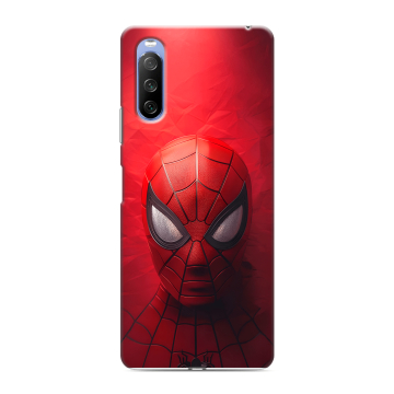 Силиконовый противоударный чехол на Sony Xperia 10 III с принтом Spiderman Человек паук Силиконовый противоударный чехол на Sony Xperia 10 III с принтом Spiderman Человек паук