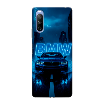 Силиконовый противоударный чехол на Sony Xperia 10 III с принтом BMW БМВ Силиконовый противоударный чехол на Sony Xperia 10 III с принтом BMW БМВ