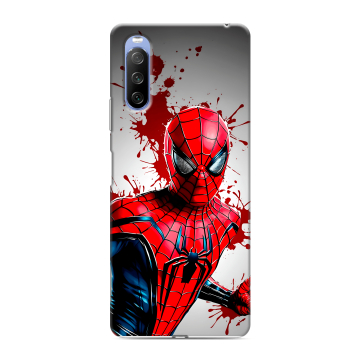 Силиконовый противоударный чехол на Sony Xperia 10 III с принтом Spiderman Человек паук Силиконовый противоударный чехол на Sony Xperia 10 III с принтом Spiderman Человек паук