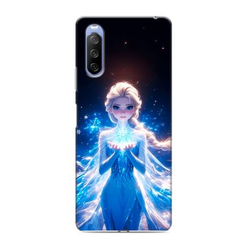 Силиконовый противоударный чехол на Sony Xperia 10 III с принтом Холодное сердце Frozen Силиконовый противоударный чехол на Sony Xperia 10 III с принтом Холодное сердце Frozen