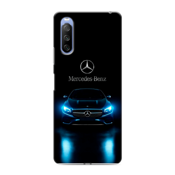 Силиконовый противоударный чехол на Sony Xperia 10 III с принтом Mercedes Мерседес