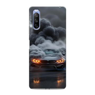 Силиконовый противоударный чехол на Sony Xperia 10 III с принтом BMW БМВ Силиконовый противоударный чехол на Sony Xperia 10 III с принтом BMW БМВ