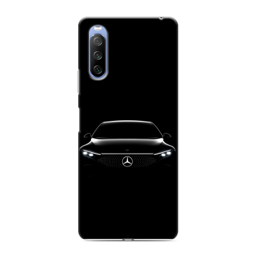 Силиконовый противоударный чехол на Sony Xperia 10 III с принтом Mercedes Мерседес Силиконовый противоударный чехол на Sony Xperia 10 III с принтом Mercedes Мерседес