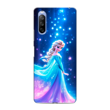 Силиконовый противоударный чехол на Sony Xperia 10 III с принтом Холодное сердце Frozen Силиконовый противоударный чехол на Sony Xperia 10 III с принтом Холодное сердце Frozen