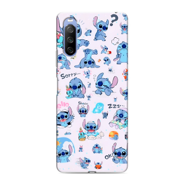 Силиконовый противоударный чехол на Sony Xperia 10 III с принтом Лило и Стич