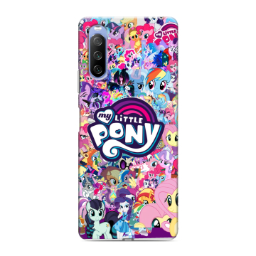 Силиконовый противоударный чехол на Sony Xperia 10 III с принтом My little pony Дружба чудо Силиконовый противоударный чехол на Sony Xperia 10 III с принтом My little pony Дружба чудо