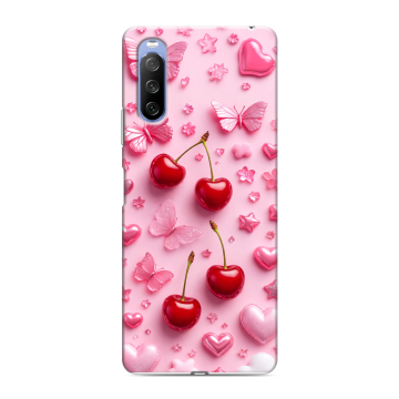 Силиконовый противоударный чехол на Sony Xperia 10 III с принтом для девочек Силиконовый противоударный чехол на Sony Xperia 10 III с принтом для девочек