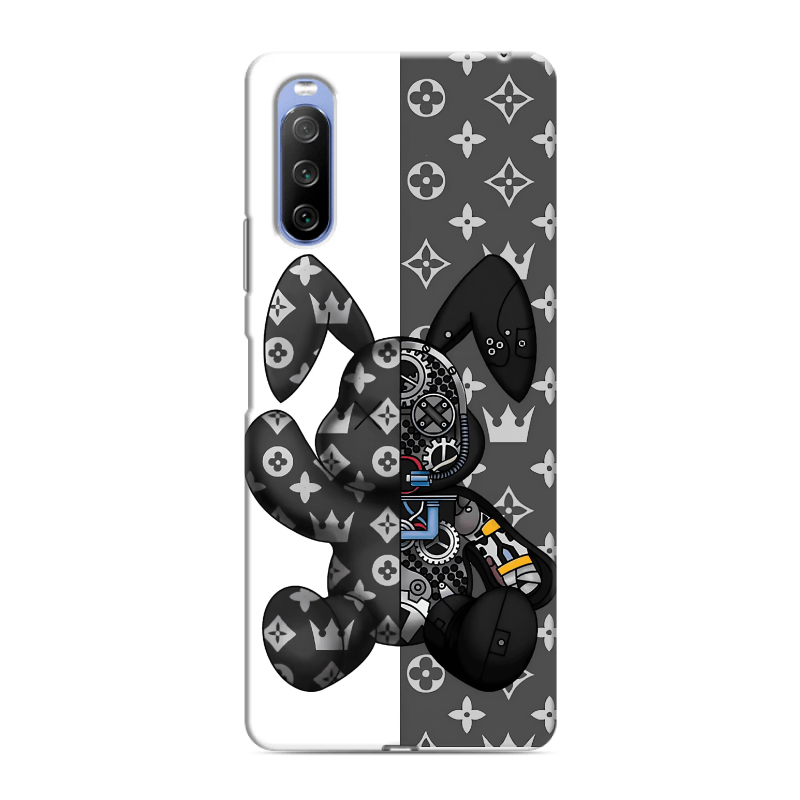 Силиконовый противоударный чехол на Sony Xperia 10 III с принтом Луи робот Силиконовый противоударный чехол на Sony Xperia 10 III с принтом Луи робот