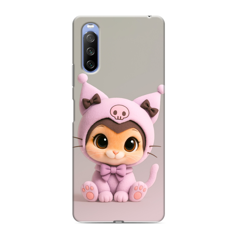 Силиконовый противоударный чехол на Sony Xperia 10 III с принтом Куроми Kuromi Силиконовый противоударный чехол на Sony Xperia 10 III с принтом Куроми Kuromi