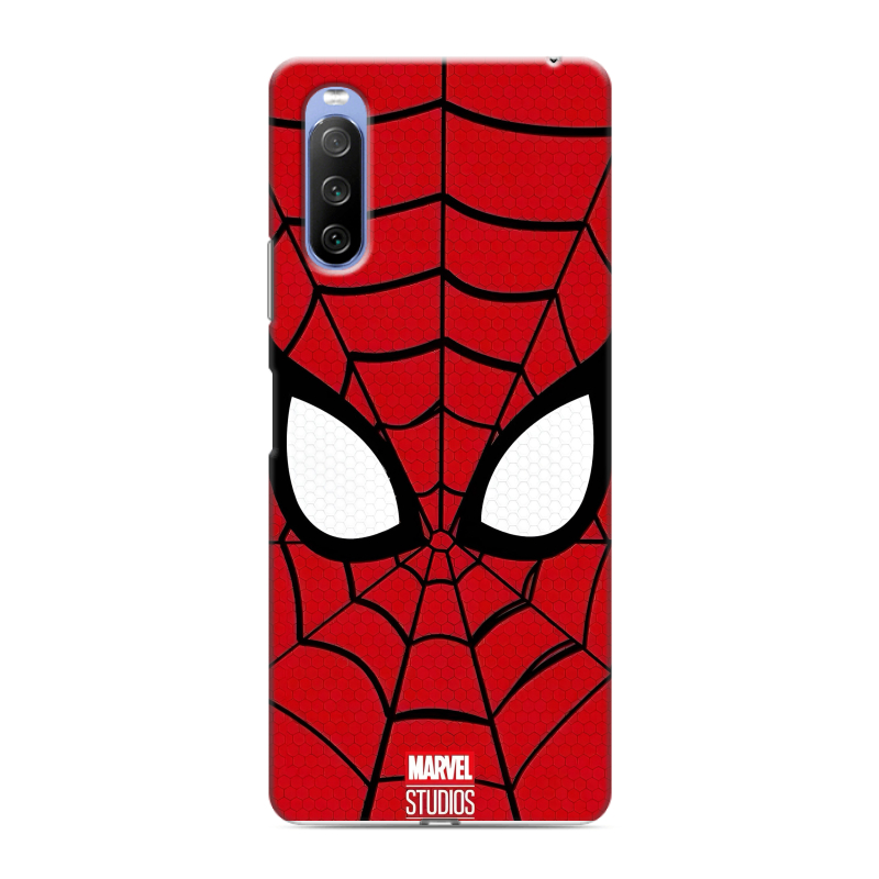 Силиконовый противоударный чехол на Sony Xperia 10 III с принтом человек паук spiderman Силиконовый противоударный чехол на Sony Xperia 10 III с принтом человек паук spiderman