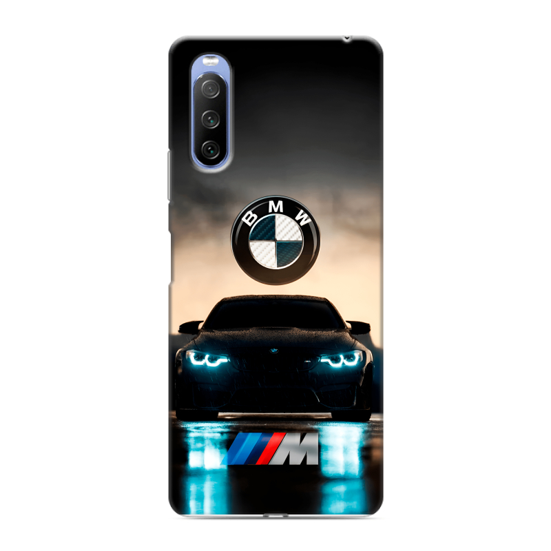 Силиконовый противоударный чехол на Sony Xperia 10 III с принтом БМВ BMW Силиконовый противоударный чехол на Sony Xperia 10 III с принтом БМВ BMW