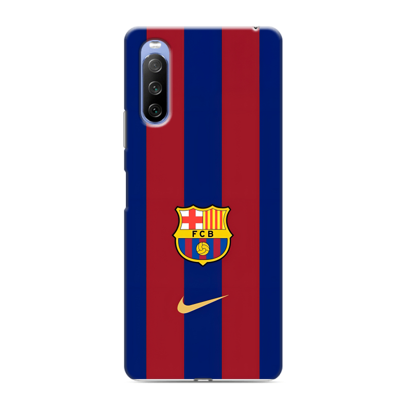 Силиконовый противоударный чехол на Sony Xperia 10 III с принтом Барселона Barcelona Силиконовый противоударный чехол на Sony Xperia 10 III с принтом Барселона Barcelona
