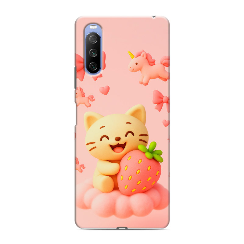 Силиконовый противоударный чехол на Sony Xperia 10 III с принтом для девочек Силиконовый противоударный чехол на Sony Xperia 10 III с принтом для девочек