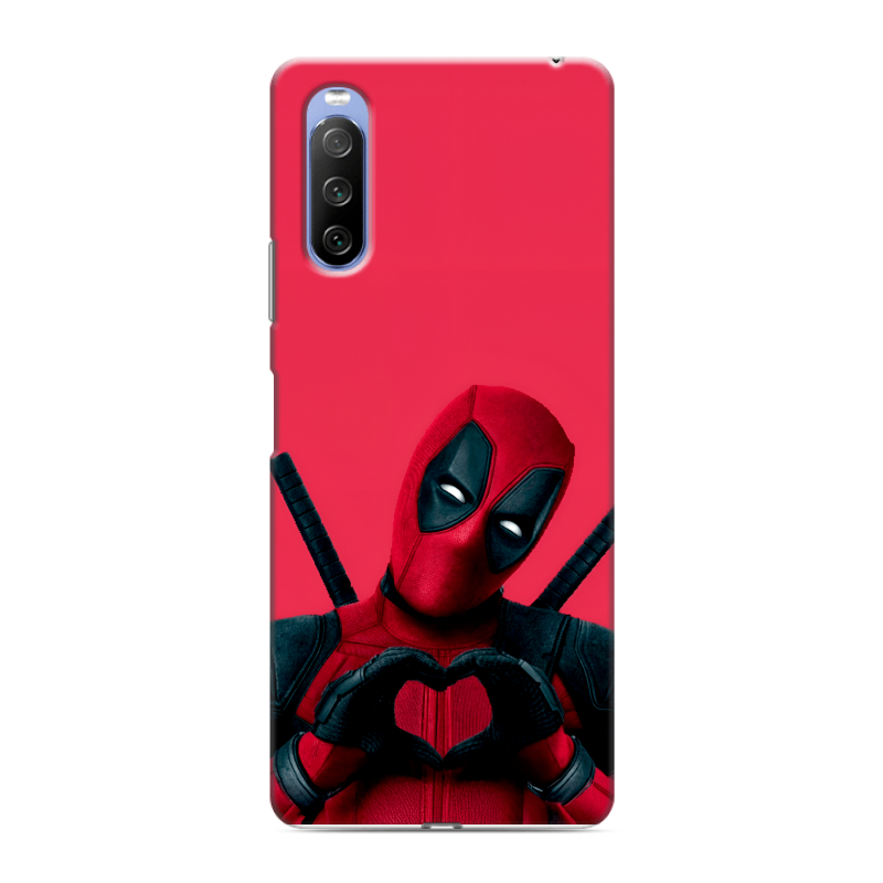 Силиконовый противоударный чехол на Sony Xperia 10 III с принтом Дедпул Deadpool Силиконовый противоударный чехол на Sony Xperia 10 III с принтом Дедпул Deadpool