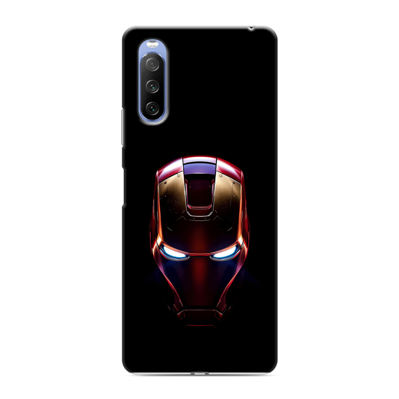 Силиконовый противоударный чехол на Sony Xperia 10 III с принтом IronMan Железный человек Силиконовый противоударный чехол на Sony Xperia 10 III с принтом IronMan Железный человек
