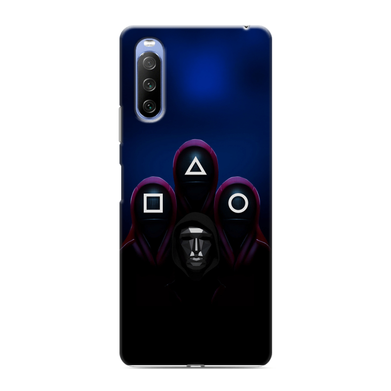 Силиконовый противоударный чехол на Sony Xperia 10 III с принтом Игра Кальмара Силиконовый противоударный чехол на Sony Xperia 10 III с принтом Игра Кальмара