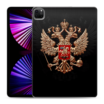 Силиконовый чехол на планшета Ipad Pro 11 (2021) с принтом Герб России Силиконовый чехол на планшета Ipad Pro 11 (2021) с принтом Герб России