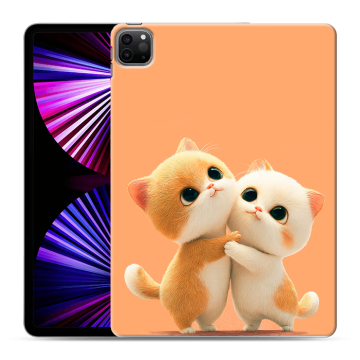 Силиконовый чехол на планшета Ipad Pro 11 (2021) с принтом Милые котики