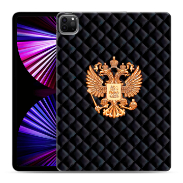 Силиконовый чехол на Ipad Pro 11 (2021) с принтом Герб России принт Силиконовый чехол на Ipad Pro 11 (2021) с принтом Герб России принт