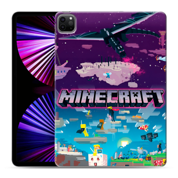 Силиконовый чехол на Ipad Pro 11 (2021) с принтом Майнкрафт Minecraft Силиконовый чехол на Ipad Pro 11 (2021) с принтом Майнкрафт Minecraft