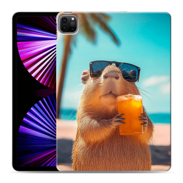 Силиконовый чехол на Ipad Pro 11 (2021) с принтом Капибара