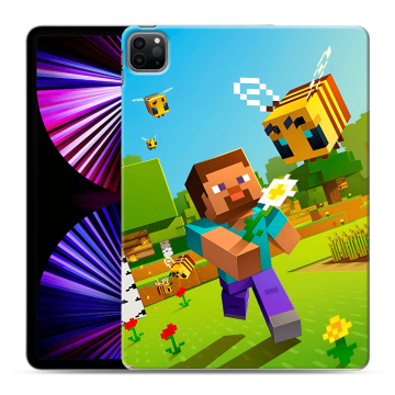 Силиконовый чехол на Ipad Pro 11 (2021) с принтом Майнкрафт Minecraft