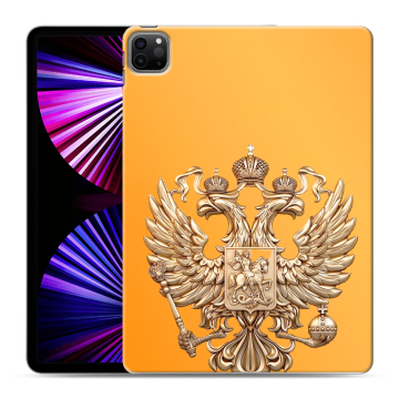 Силиконовый чехол на Ipad Pro 11 (2021) с принтом Герб Флаг России Силиконовый чехол на Ipad Pro 11 (2021) с принтом Герб Флаг России