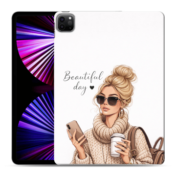 Силиконовый чехол на Ipad Pro 11 (2021) с принтом женский Силиконовый чехол на Ipad Pro 11 (2021) с принтом женский