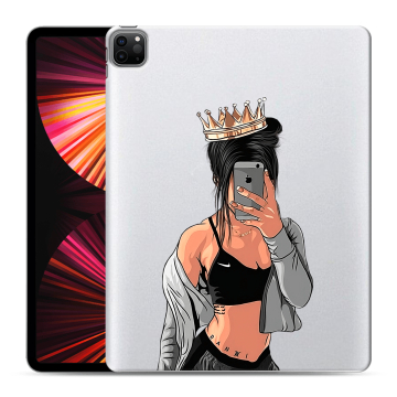 Силиконовый чехол на планшета Ipad Pro 12.9 (2021) с принтом Женские принты Силиконовый чехол на планшета Ipad Pro 12.9 (2021) с принтом Женские принты