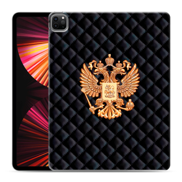 Силиконовый чехол на Ipad Pro 12.9 (2021) с принтом Герб России принт Силиконовый чехол на Ipad Pro 12.9 (2021) с принтом Герб России принт