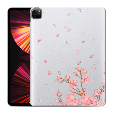 Силиконовый чехол на Ipad Pro 12.9 (2021) с принтом Ветка сакуры Силиконовый чехол на Ipad Pro 12.9 (2021) с принтом Ветка сакуры