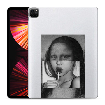 Силиконовый чехол на Ipad Pro 12.9 (2021) с принтом Мона Лиза Силиконовый чехол на Ipad Pro 12.9 (2021) с принтом Мона Лиза