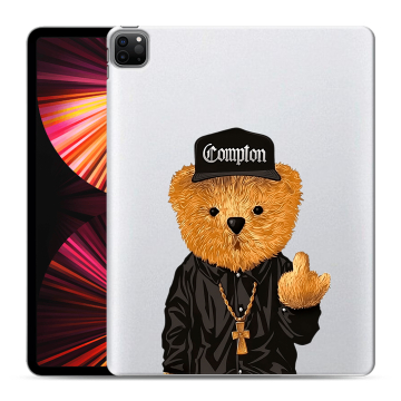 Силиконовый чехол на Ipad Pro 12.9 (2021) с принтом Плюшевый медведь Силиконовый чехол на Ipad Pro 12.9 (2021) с принтом Плюшевый медведь
