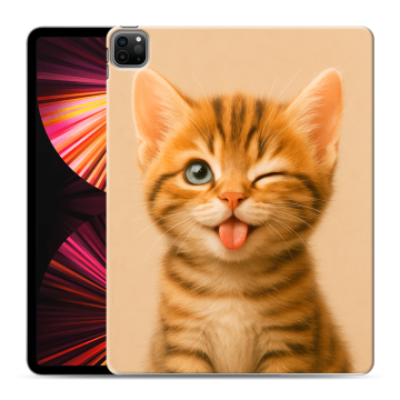 Силиконовый чехол на Ipad Pro 12.9 (2021) с принтом котенок Силиконовый чехол на Ipad Pro 12.9 (2021) с принтом котенок