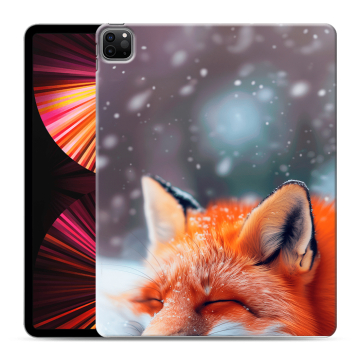 Силиконовый чехол на Ipad Pro 12.9 (2021) с принтом лиса Силиконовый чехол на Ipad Pro 12.9 (2021) с принтом лиса