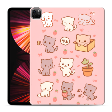 Силиконовый чехол на Ipad Pro 12.9 (2021) с принтом Hello Kitty Хелоу Кити Силиконовый чехол на Ipad Pro 12.9 (2021) с принтом Hello Kitty Хелоу Кити