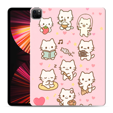 Силиконовый чехол на Ipad Pro 12.9 (2021) с принтом Hello Kitty Хелоу Кити Силиконовый чехол на Ipad Pro 12.9 (2021) с принтом Hello Kitty Хелоу Кити