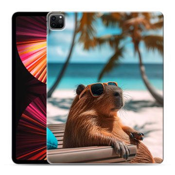 Силиконовый чехол на Ipad Pro 12.9 (2021) с принтом Капибара Силиконовый чехол на Ipad Pro 12.9 (2021) с принтом Капибара