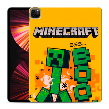 Силиконовый чехол на Ipad Pro 12.9 (2021) с принтом Майнкрафт Minecraft Силиконовый чехол на Ipad Pro 12.9 (2021) с принтом Майнкрафт Minecraft