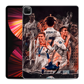 Силиконовый чехол на Ipad Pro 12.9 (2021) с принтом Реал Роналдо Real Ronaldo