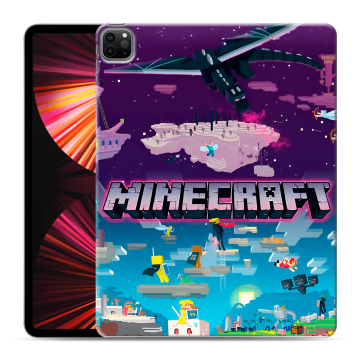 Силиконовый чехол на Ipad Pro 12.9 (2021) с принтом Майнкрафт Minecraft Силиконовый чехол на Ipad Pro 12.9 (2021) с принтом Майнкрафт Minecraft
