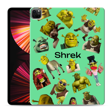 Силиконовый чехол на Ipad Pro 12.9 (2021) с принтом Шрек Shrek Силиконовый чехол на Ipad Pro 12.9 (2021) с принтом Шрек Shrek