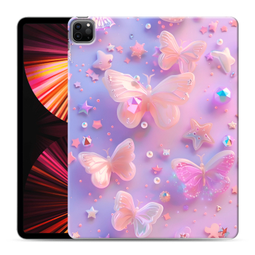 Силиконовый чехол на Ipad Pro 12.9 (2021) с принтом Бабочки